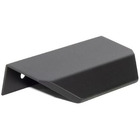 tirador aluminio vann. disponible en acabados negro mate, anodizado brillo y laton oscuro acabado negro mate dist. agujero dist. 64mm.