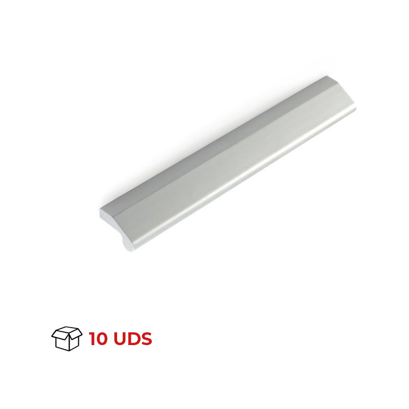 

Tirador Asa Mueble | Estilo Contemporáneo | Fabricado en Aluminio | Acabado en Anodizado mate | Distancia Entrepuntos: 128 mm | Medidas 280*134*57 mm