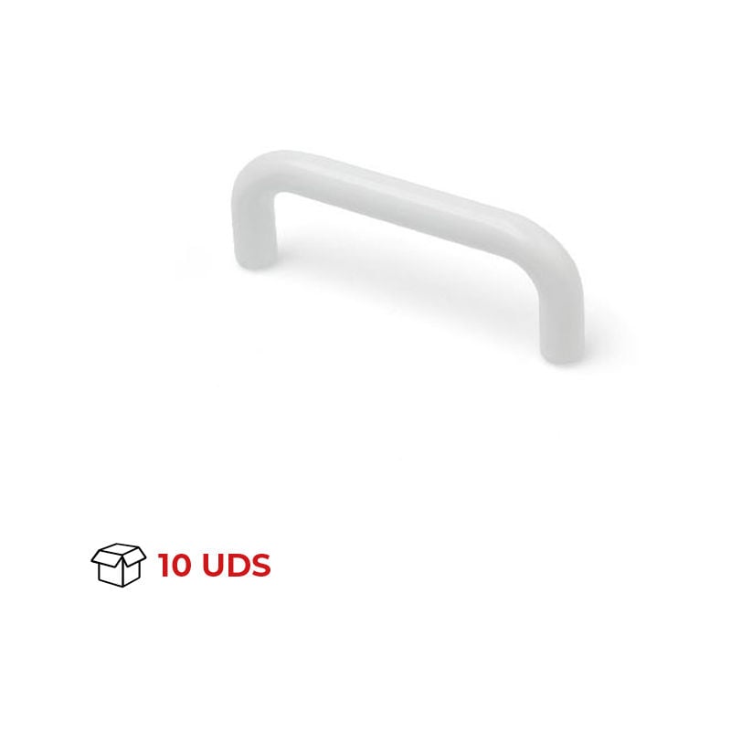 

Tirador Asa Mueble | Estilo Contemporáneo | Fabricado en Zamak | Acabado en Blanco | Distancia Entrepuntos: 64 mm | Medidas 134*92*80 mm | Sistema de