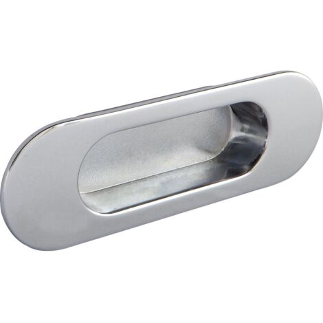 Tirador Cap 3921 - Cromo brillo. 110x65x36mm.