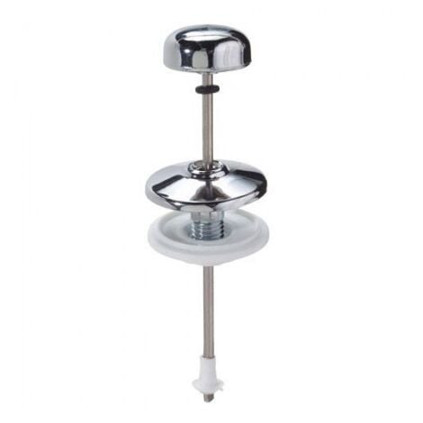Tirador cisterna baja vertical recto cromo 130 mm.