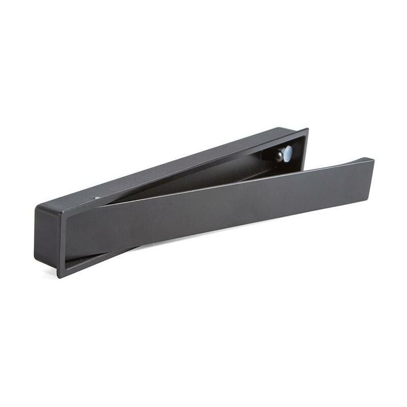 

Tirador embutir zamak modelo clos acabado negro mate medida tirador dist. 128mm. - Mibricoplus