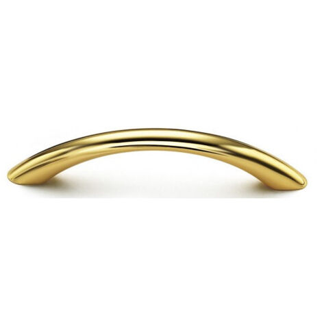 TIRADOR CURVADO ZAMAK L164 EA128 D10MM ORO BRILLANTE SELLO EST/7861100