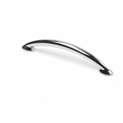 Tirador de Asa para Mueble  Estilo Contemporáneo  Fabricado en Zamak  Acabado en Cromo Brillo  Distancia Entrepuntos: 96 mm  Medidas 1101024 mm  Sistema de Fijación Atornillado  Incluye Tornillos M4  