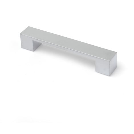 REI Tirador de Asa para Mueble Estilo Contemporáneo Fabricado en Zamak Acabado en Cromo Mate Distancia Entrepuntos: 128 mm Medidas 1602528 mm Sistema de Fijación Atornillado Incluye Tornillos M4 1