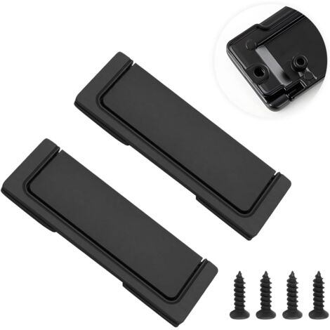 Tirador de cajón invisible de aleación de zinc texturizado, ideal para mesitas de noche, cajones y armarios (paquete de 2)