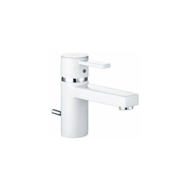 

tirador de lavabo cromado / blanco