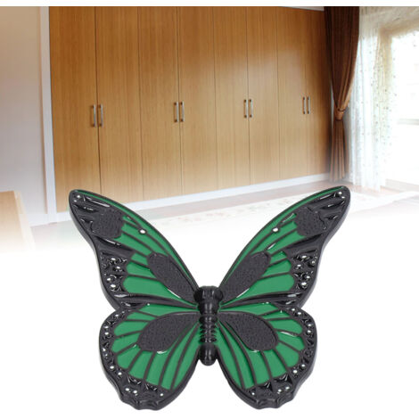 Tirador de mariposa fabricado en aleación de zinc – Diseño moderno y minimalista para armarios, puertas y roperos – Fácil instalación – Tirador verde