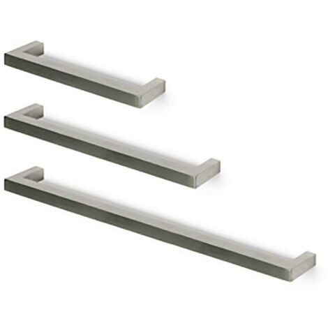 tirador de mueble kube. acero inoxidable. inox mate distancia 160 distancia 192