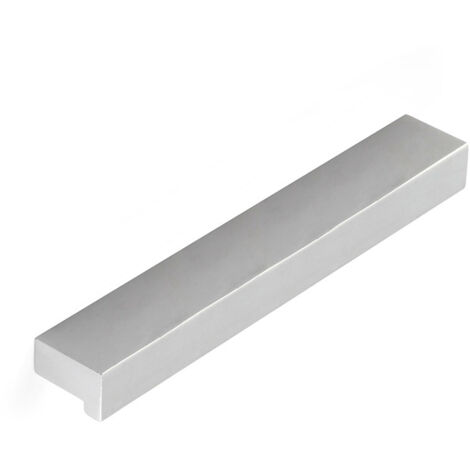 Tirador de mueble tipo asa, modelo 2274, de aluminio anodizado con acabado mate, 128 mm