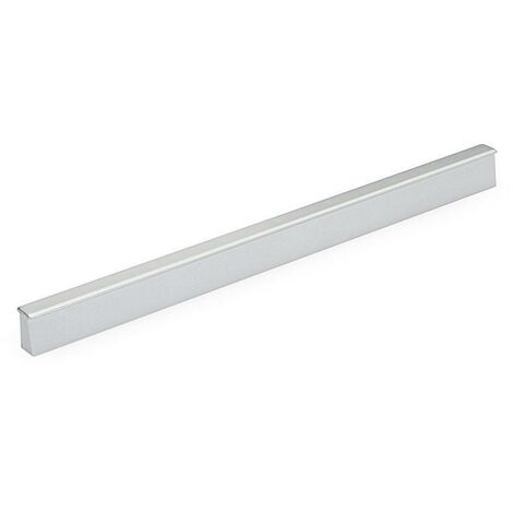tirador de plástico para muebles. distancias entre agujeros c96/128/160 mm. ral9006. largo 200 mm