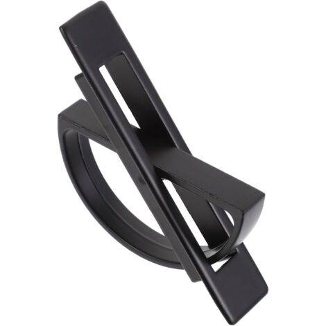 Tirador de puerta empotrado Tatami, práctico tirador oculto de aleación de zinc, pomo de suelo empotrado (negro)