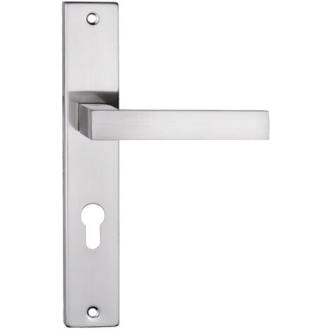 Tirador de puerta Qubik de níquel cepillado para inodoro de 72 cm - MP KL VQ7WN