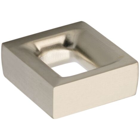 Tirador Dual 7694 - Niquel cepillado. 26x10x26mm. Entrepuntos 16mm.