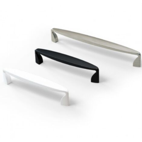 Tirador Elbow 6231 - Blanco mate. 144x20x30mm. Entrepuntos 128mm.