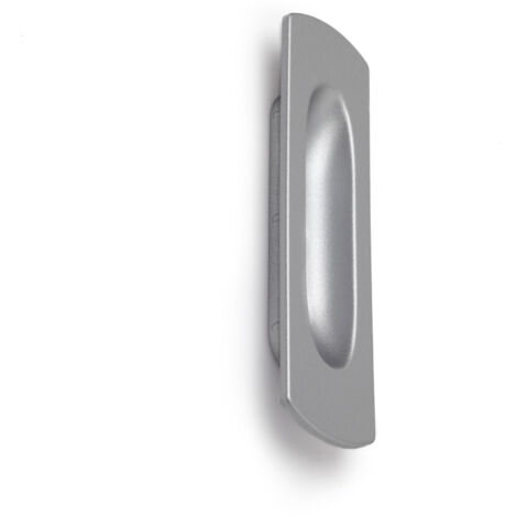 Tirador embutido de plástico con acabado, dimensiones:125x36x13mm y entrepuntos:125mm -