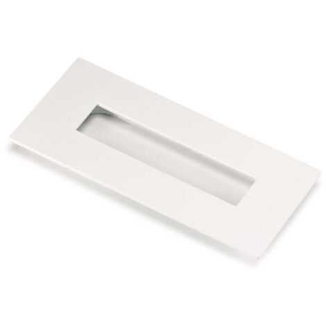 Tirador embutir aluminio blanco 155mm muebles y armarios