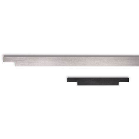 TIRADOR EMBUTIR LINEAR NEGRO CEPILLADO