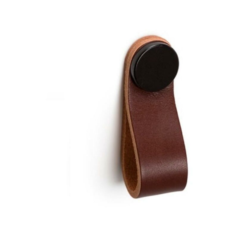

Tirador colgante piel modelo flexa 22x70 acabado marron - negro medida tirador colgante 22x70 - Mibricoplus