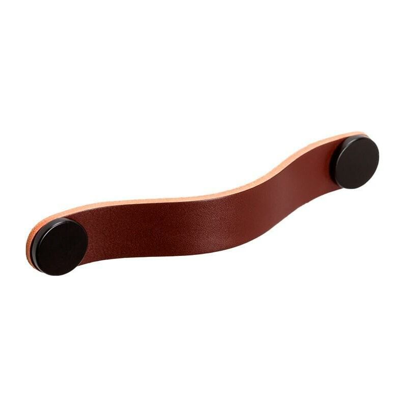 

Tirador piel flexa c128 l150 beige/cromo acabado marron - negro medida tirador dist. 160mm. - Mibricoplus