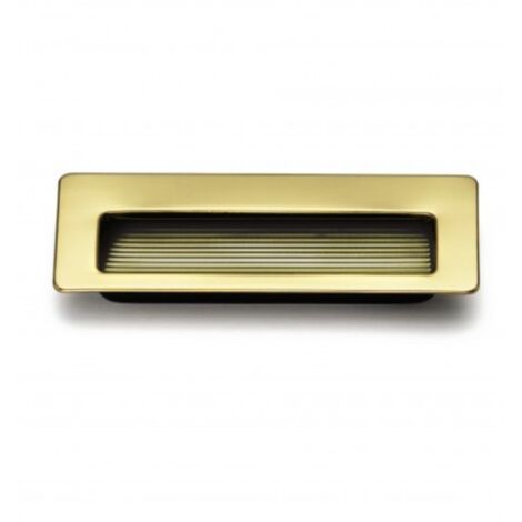 Tirador Flute 3801 - Cromo brillo/Negro. 80x36mm.