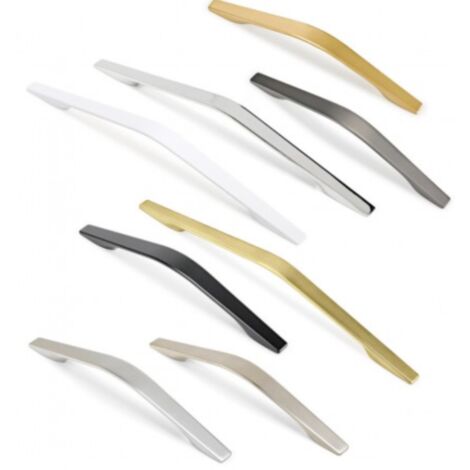 Tirador Fuji 6811 - Blanco mate. 230x20x32mm. Entrepuntos 160mm.