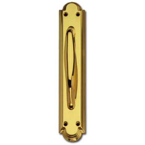 Tirador latonado placa modelo 701 latón pulido/satinado