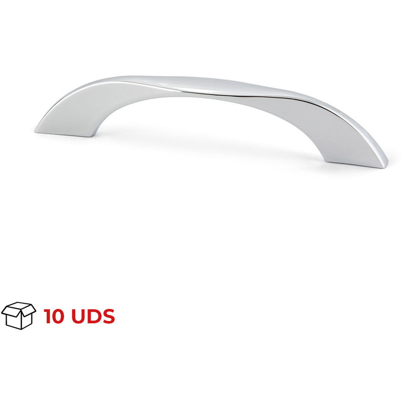 

Tirador Asa Mueble | Estilo Contemporáneo | Fabricado en Zamak | Acabado en Cromo Brillo | Distancia Entrepuntos: 96 mm | Medidas 134*132*80 mm |