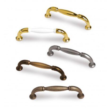 Tirador Osa 7830 - Bronce viejo. 110x14x30mm. Entrepuntos 96mm.