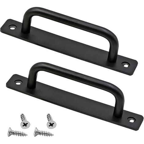 Tirador para muebles, 2 piezas, tirador para puerta corrediza con placa trasera de aleación de aluminio