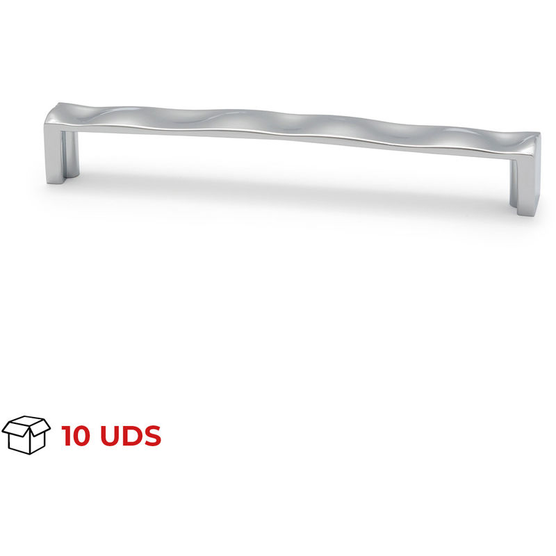 

Tirador Asa Mueble | Estilo Contemporáneo | Fabricado en Zamak | Acabado en Cromo Brillo | Distancia Entrepuntos: 160 mm | Medidas 280*134*57 mm |