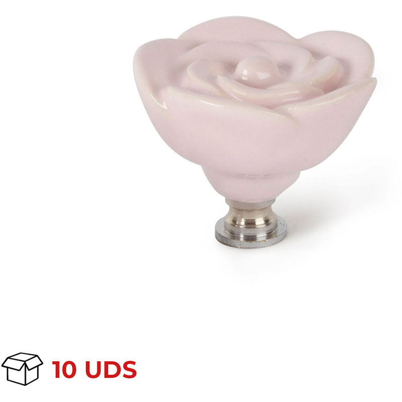 

Pomo Mueble | Estilo Decorativo | Fabricado en Porcelana | Acabado en Rosa | Medidas 134*132*80 mm | Sistema de Fijación Atornillado | Incluye