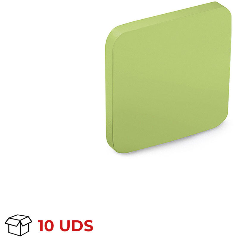 

Caja con 10 pomos decorativo de madera verde
