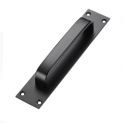 Tirador para puerta corredera, tirador para puerta de armario, tirador decorativo, para puertas pesadas, puertas exteriores, puertas interiores (negro)
