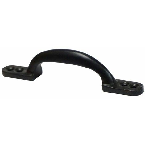 Tirador plano 120mm hº negro