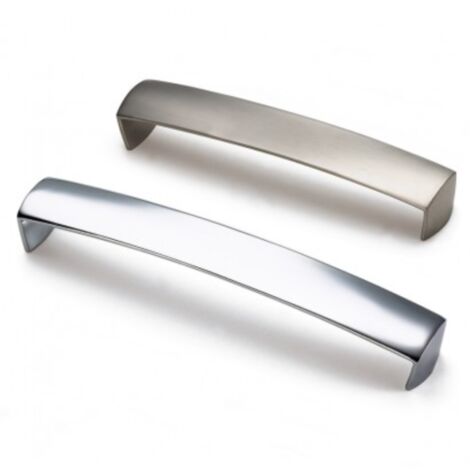 Tirador Smooth 7651 - Cromo brillo. 168x30x28mm. Entrepuntos 160mm.