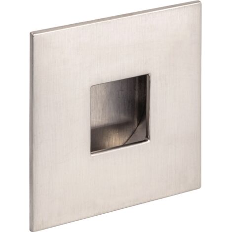 Tirador Square 3770 - Niquel cepillado. 73x73mm. 45x11mm.