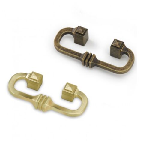 Tirador Swing 6241 - Bronce rústico. 120x44x24mm. Entrepuntos 64mm.