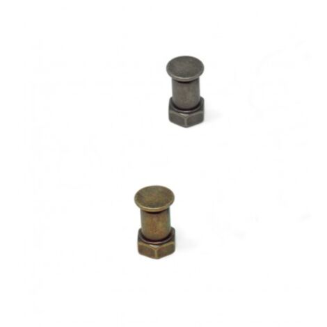 Tirador Tube 6200 - Estaño rústico. 33x19mm.