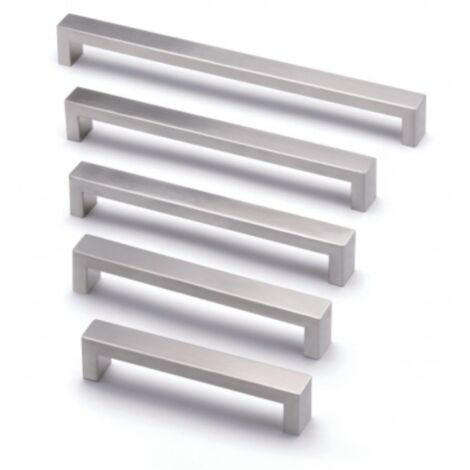 Tirador Unix 7501 - Inoxidable cepillado. 237x25x38mm. Entrepuntos 224mm.