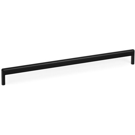 TIRADOR ZAMAK MODELO BEAM C160/320 LATON CAVA/NEGRO MATE ACABADO NEGRO MATE DIST. AGUJERO DIST. 320MM.