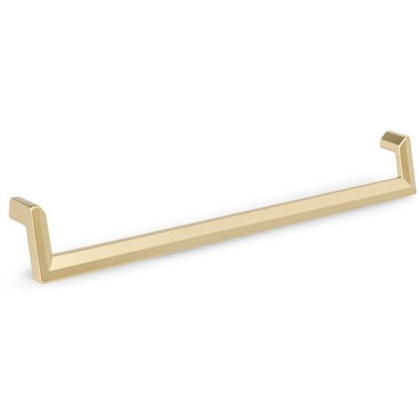 tirador zamak modelo celso acabados negro mate y oro satinado acabado oro satinado dist. agujero dist. 320mm.