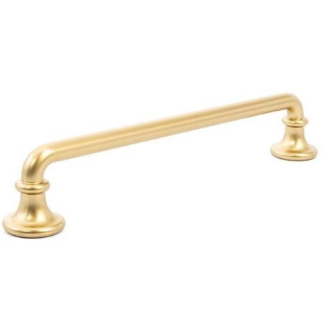 tirador zamak modelo clovis acabado oro satinado y negro hierro acabado oro satinado dist. agujero dist. 160mm.