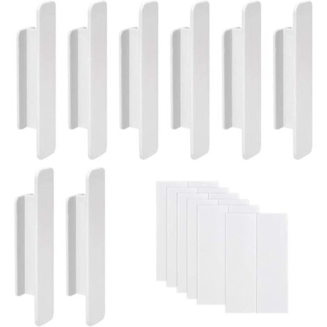 Tiradores autoadhesivos para muebles (paquete de 8) fáciles de instalar