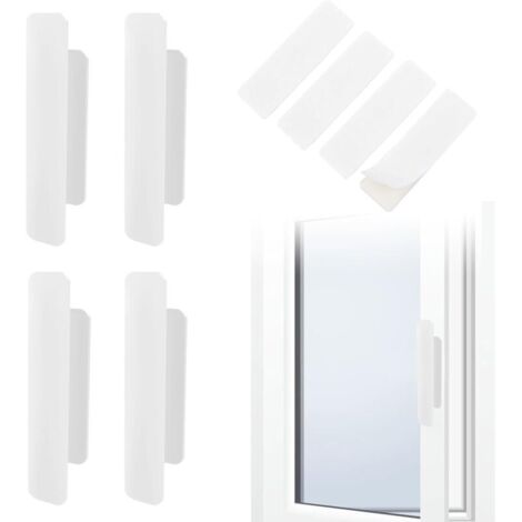 Tiradores autoadhesivos para puertas, tiradores para puertas de balcón, pomos de plástico para puertas, tiradores para armarios, no requieren taladrar, para ventanas, puertas de cristal y cajones (bla