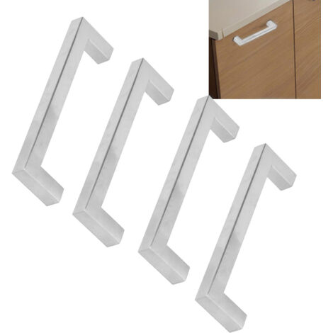 Tiradores de acero inoxidable 201 para puertas y cajones de cocina, modelo 12x12x96