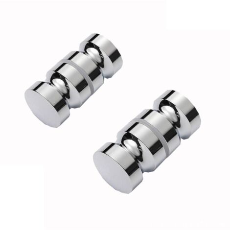 Tiradores de acero inoxidable para puertas correderas de ducha, manijas para puertas de ducha de cristal para baño, cocina, hogar, oficina, hotel (2 pares)