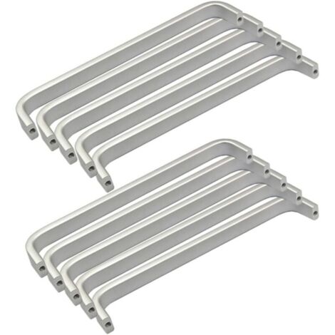 Tiradores de aluminio para muebles, 10 unidades, 192 mm, para cocina, dormitorio y cajones – diseño moderno y duradero.