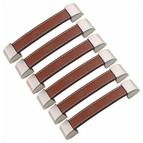 Tiradores de cuero para muebles Tiradores de cuero vintage para muebles Tirador de cuero para muebles 128mm Ephé