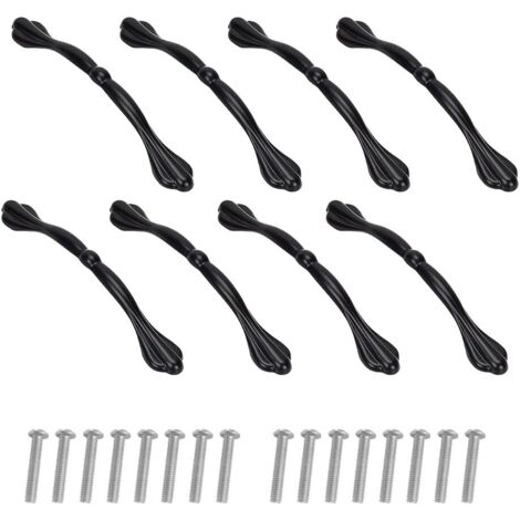Tiradores de muebles vintage, pomos de latón antiguo con tornillos, para armarios y cajones de cocina, 1632222 mm